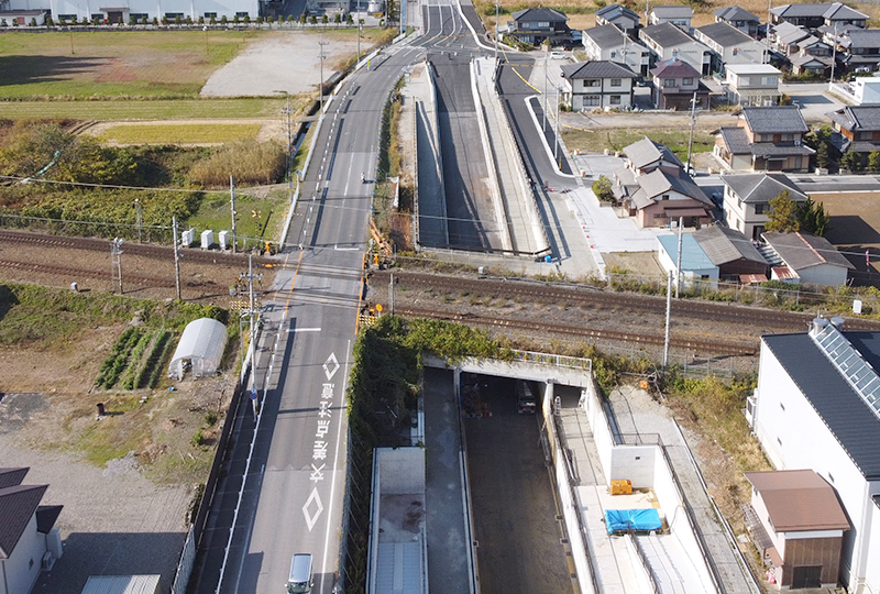 令和2年度 第XE51-7号<br>愛知川彦根線 補助道路整備工事のイメージ画像