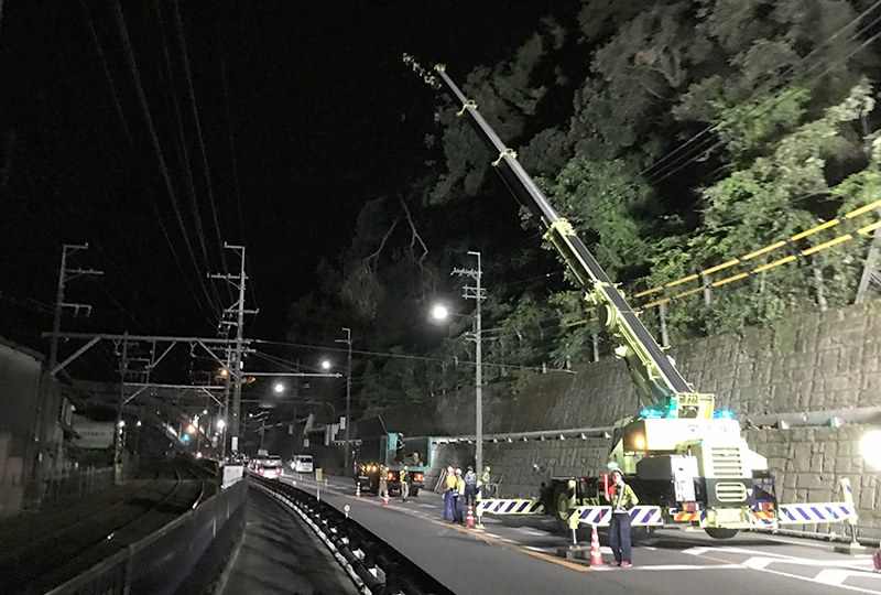 国道1号草津地区道路維持工事のイメージ画像