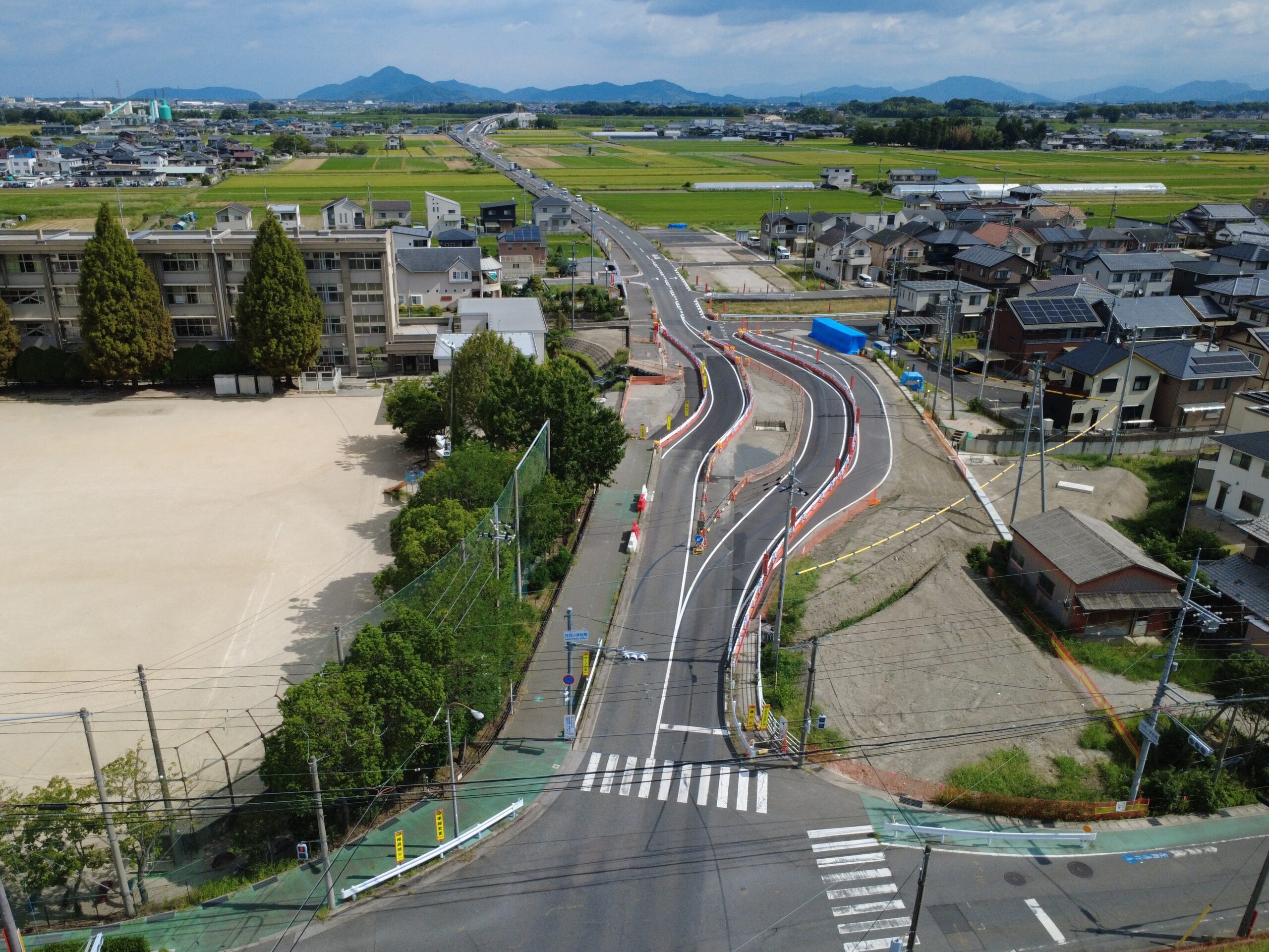 令和6年度　第E206-13号<br>近江八幡守山線　補助道路整備工事のイメージ画像